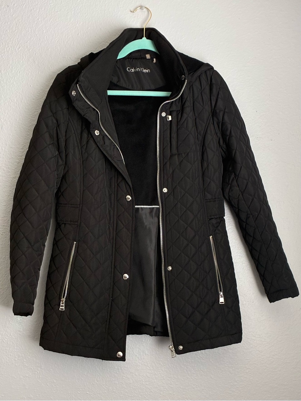 Calvin Klein Diamond Quilted Hooded Jacket